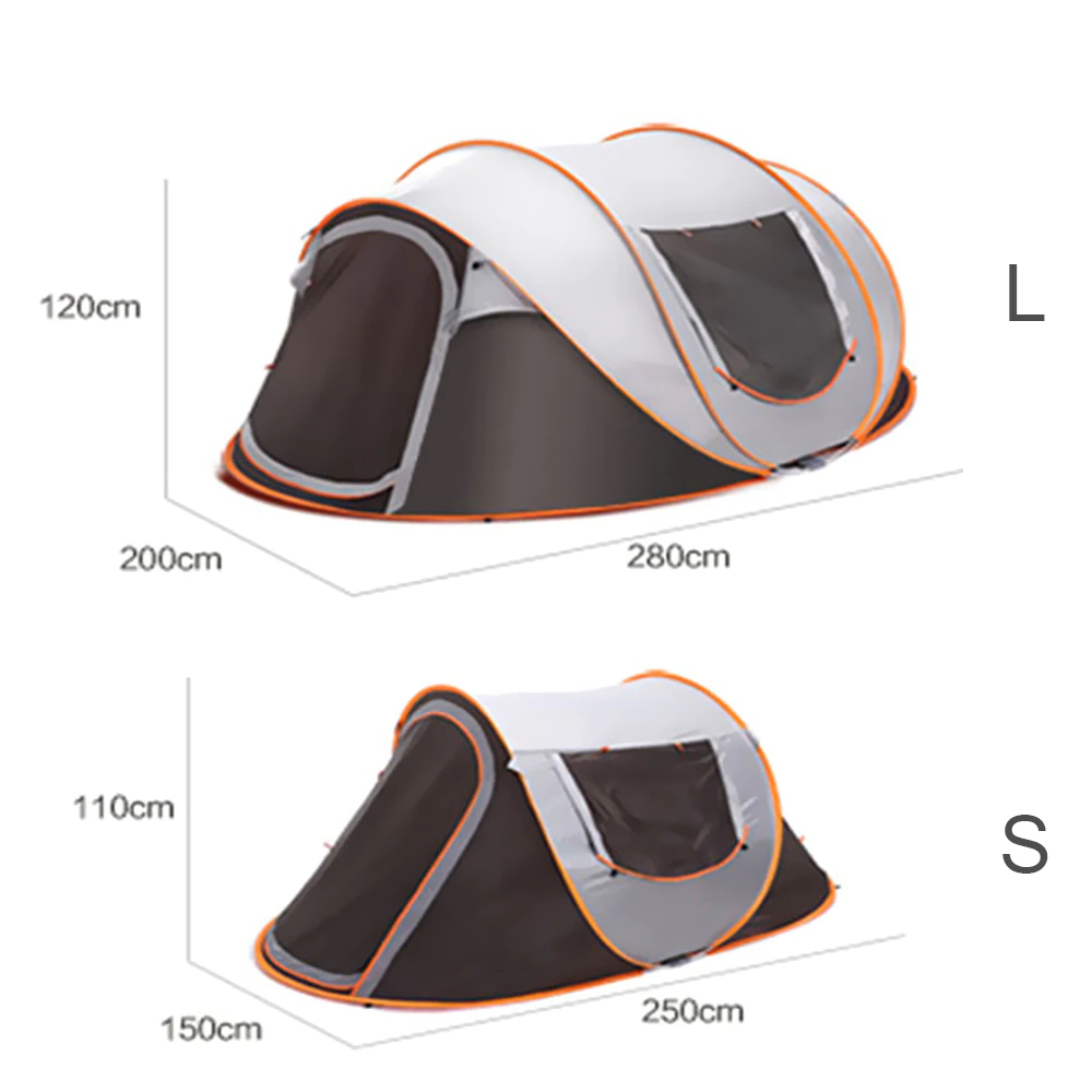 Cheap Goat Tents Outdoor Camping Tent Automatic Pop Up Beach Tent Travel 5 8 People Large Space Waterproof Sunshade Family Hiking Picnic Awning   